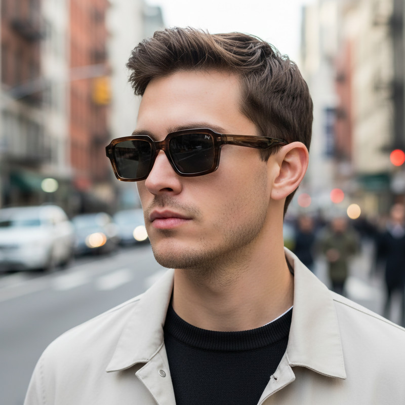 عینک آفتابی ویفرر (Wayfarer) آلبرت وگ مدل S32105-C3 Acetate Avantgarde Visionary