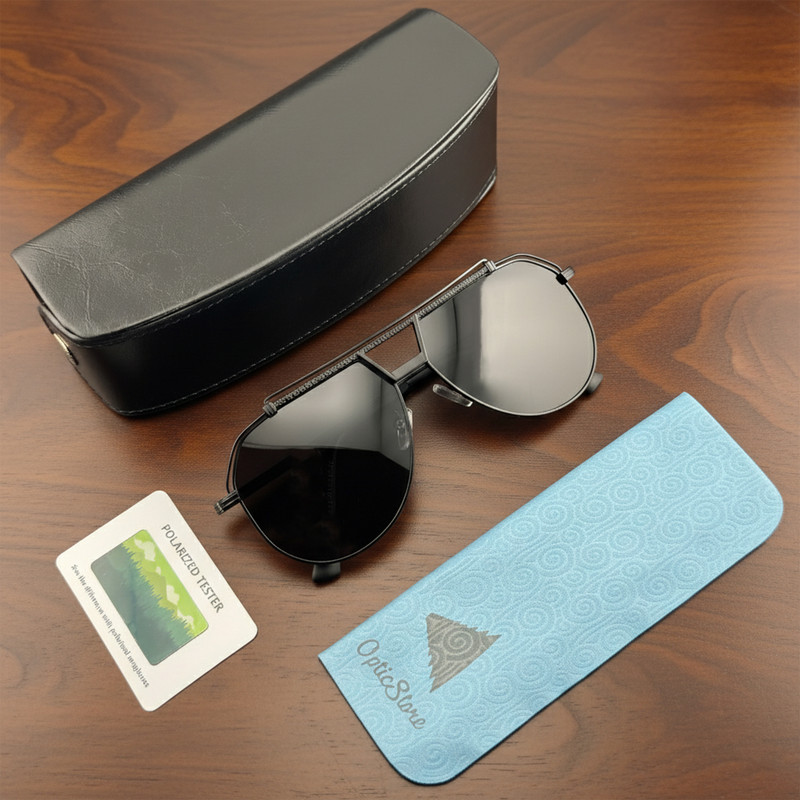 عینک آفتابی خلبانی (Aviator) مردانه مدل JS8533C91-P145 Polarized