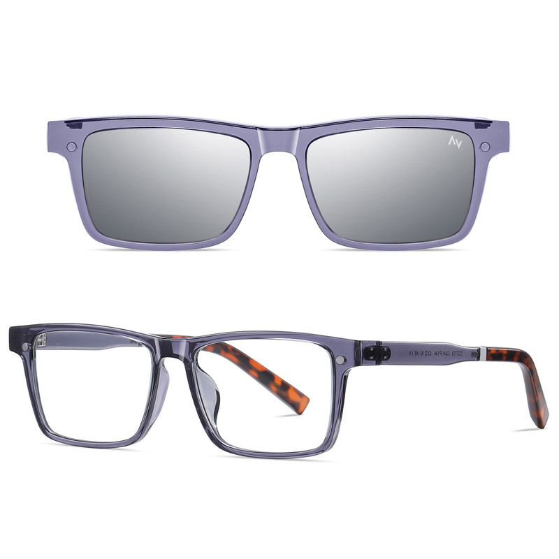 فریم عینک طبی ویفرر (Wayfarer) آلبرت وگ مدل CG7703C541-P194 مناسب برای انواع صورت به همراه کاور آفتابی