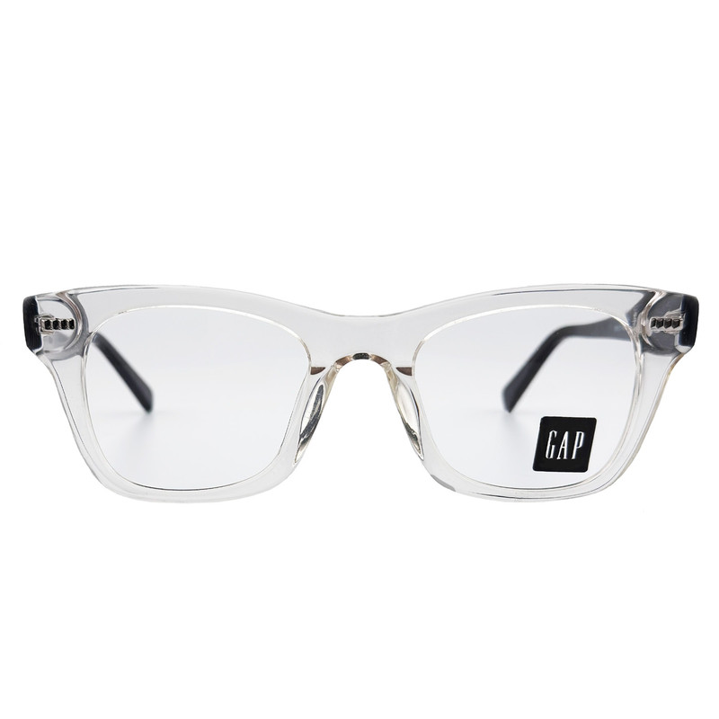 فریم عینک طبی ویفرر (Wayfarer) گپ مدل 8002C3 Transparent Pearl River مناسب برای صورت بیضی، گرد