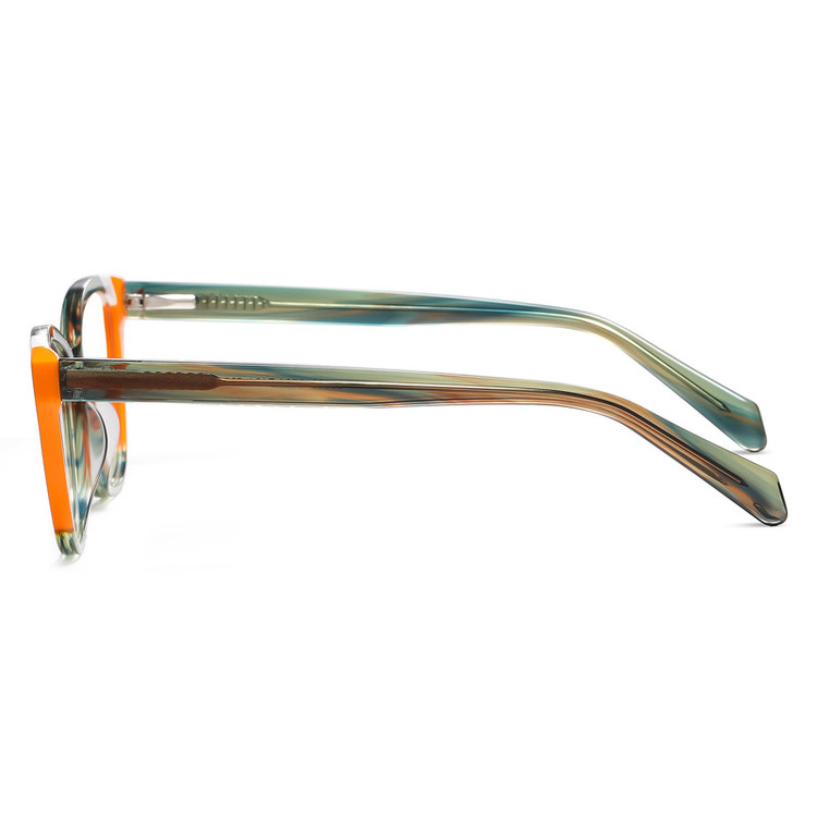 فریم عینک طبی گربه ای زنانه مدل PS8823C764-P181 مناسب برای صورت بیضی، قلب، گرد، لوزی، مثلث، مربع، مستطیل