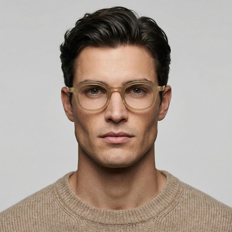 فریم عینک طبی مربعی آلبرت وگ مدل S31104-C3-1 Acetate مناسب برای صورت گرد و بیضی