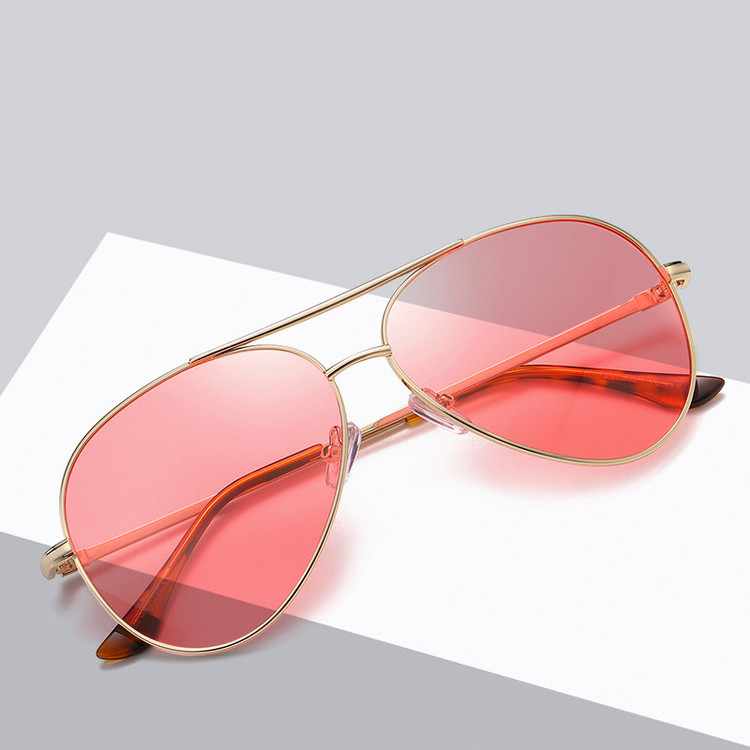 عینک آفتابی خلبانی مدل ST5924C86 Bright Gold Ocean Punch