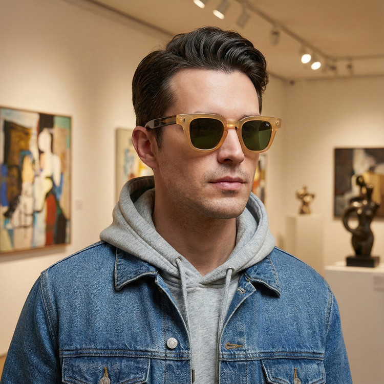 عینک آفتابی آلبرت وگ مدل S31110C3 Acetate Avantgarde Visionary
