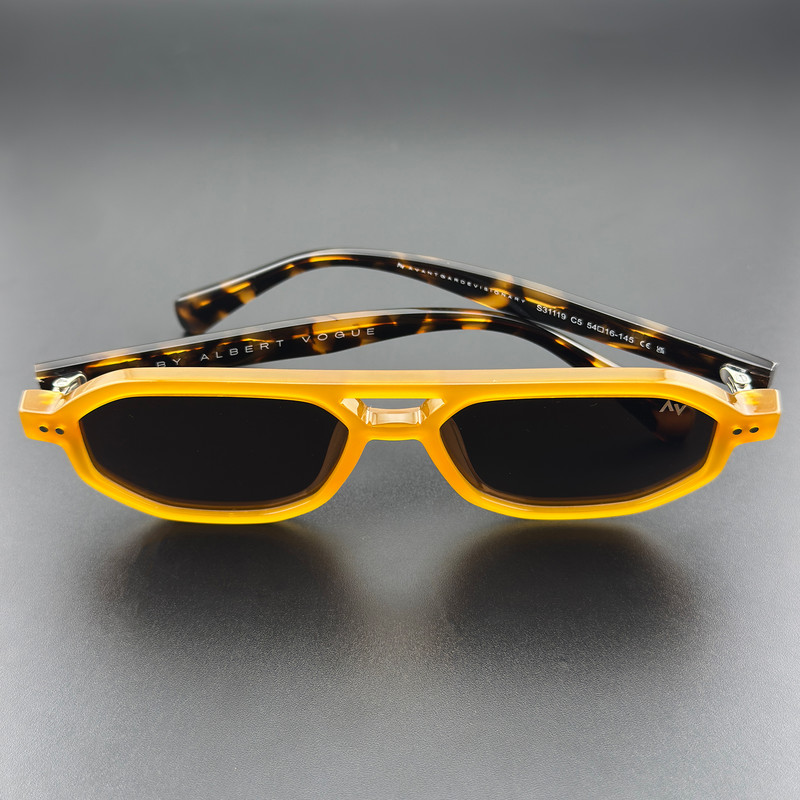 عینک آفتابی خلبانی (Aviator) آلبرت وگ مدل S31119C5 Acetate Avantgarde Visionary