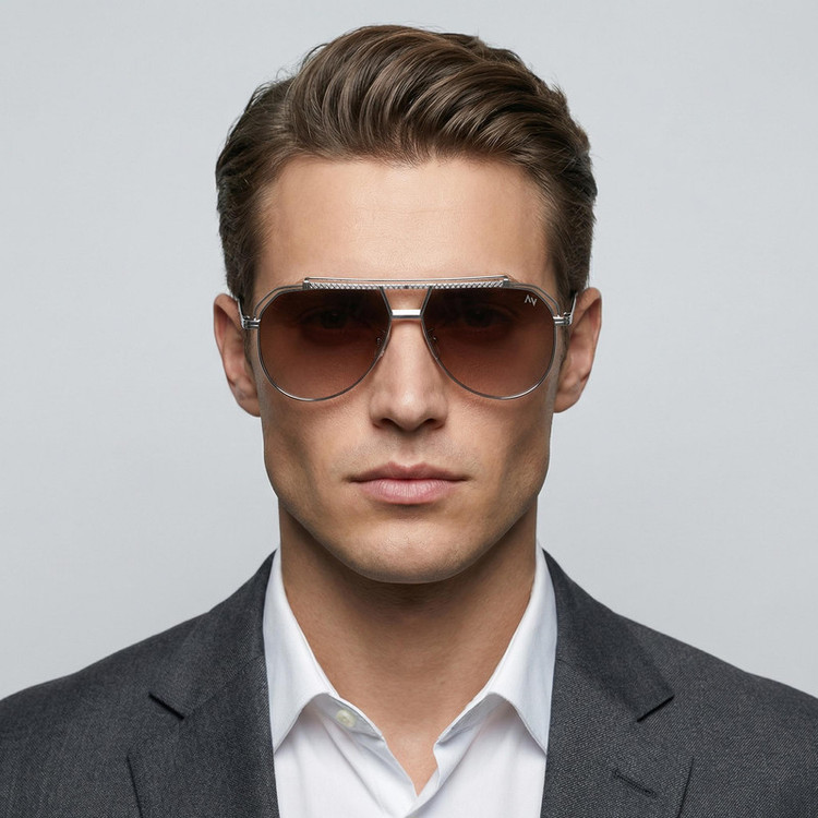 عینک آفتابی خلبانی (Aviator) آلبرت وگ مدل JS8533C05-P44 Polarized Avantgarde Visionary