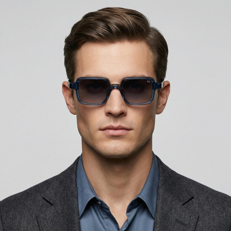 عینک آفتابی مستطیلی آلبرت وگ مدل S32130C3 Acetate Avantgarde Visionary