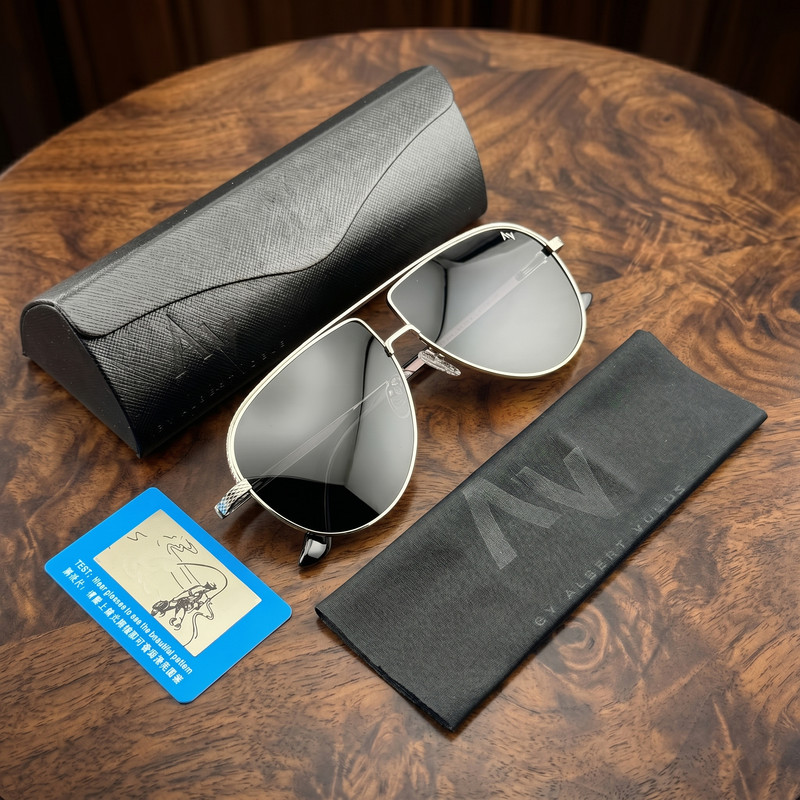 عینک آفتابی خلبانی (Aviator) مردانه آلبرت وگ مدل JS-8540-C05-P142 Avantgarde Visionary