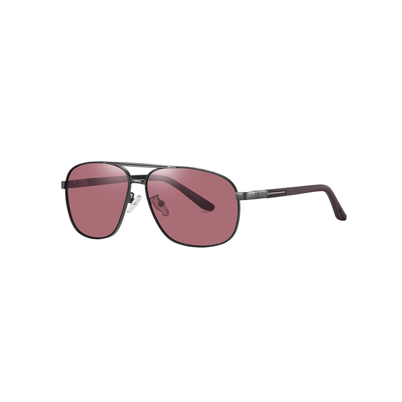 عینک آفتابی خلبانی مردانه آلبرت وگ مدل 6306C21P39 Polarized Maroon
