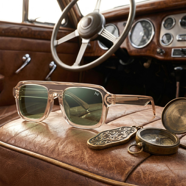 عینک آفتابی خلبانی (Aviator) آلبرت وگ مدل S32101C2 Acetate Avantgarde Visionary