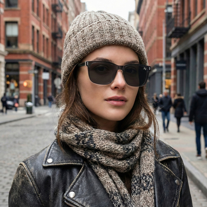 فریم عینک طبی ویفرر (Wayfarer) آلبرت وگ مدل CG-7201-C644-P109 مناسب برای انواع صورت به همراه کاور آفتابی