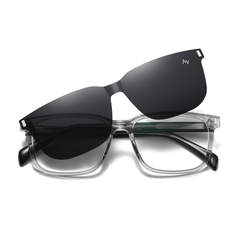 فریم عینک طبی ویفرر (Wayfarer) آلبرت وگ مدل CG-7201-C644-P109 مناسب برای انواع صورت به همراه کاور آفتابی