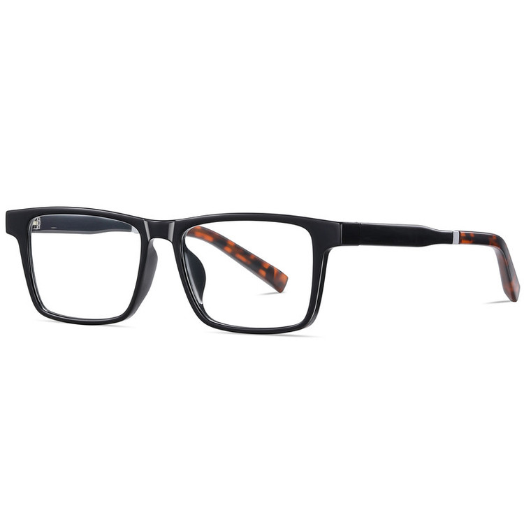 فریم عینک طبی مستطیلی آلبرت وگ مدل CG7703C01P97 Polarized Double Switch مناسب برای انواع صورت به همراه کاور آفتابی