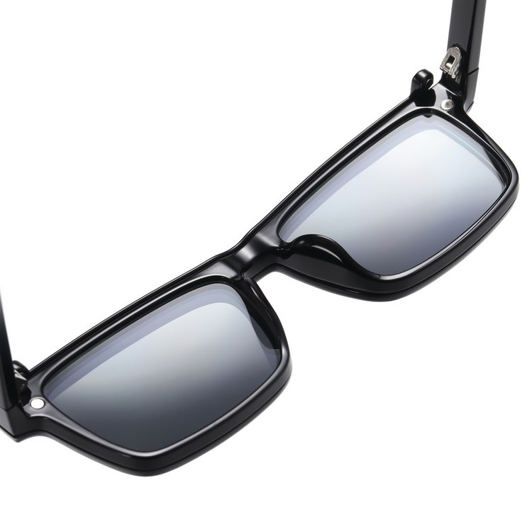 فریم عینک طبی مستطیلی آلبرت وگ مدل CG7703C01P97 Polarized Double Switch مناسب برای انواع صورت به همراه کاور آفتابی