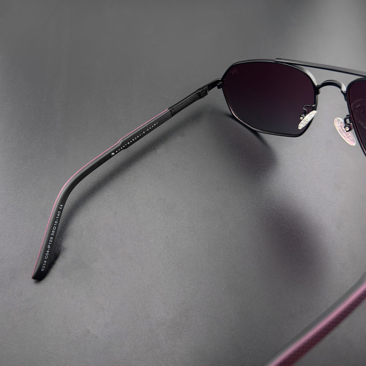 عینک آفتابی چند ضلعی آلبرت وگ مدل 6314C04-P129 Polarized Avantgarde Visionary