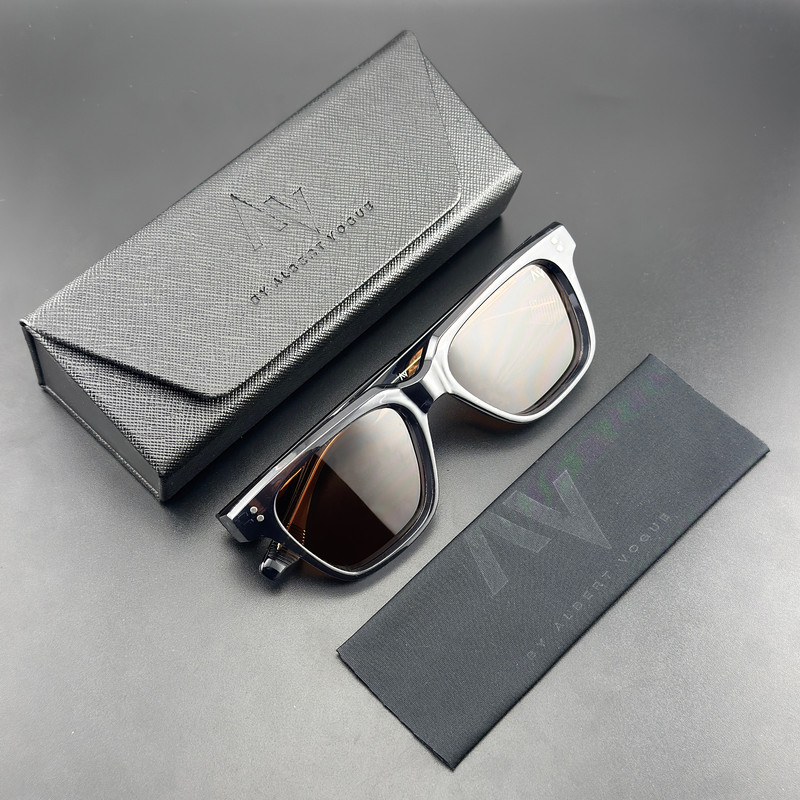 عینک آفتابی ویفرر (Wayfarer) آلبرت وگ مدل SZ8204 Anchor Tawny