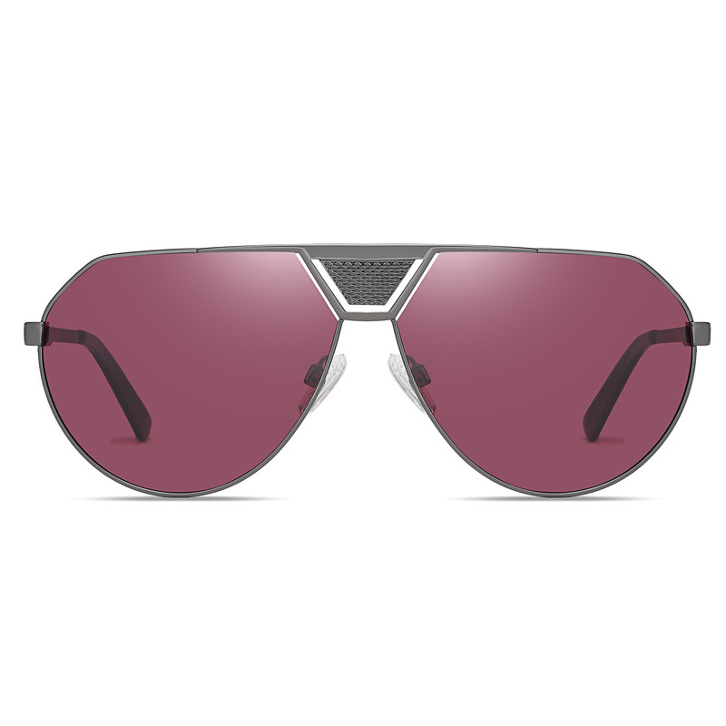 عینک آفتابی خلبانی مردانه مدل 3334C31-P39 Polarized Burgundy
