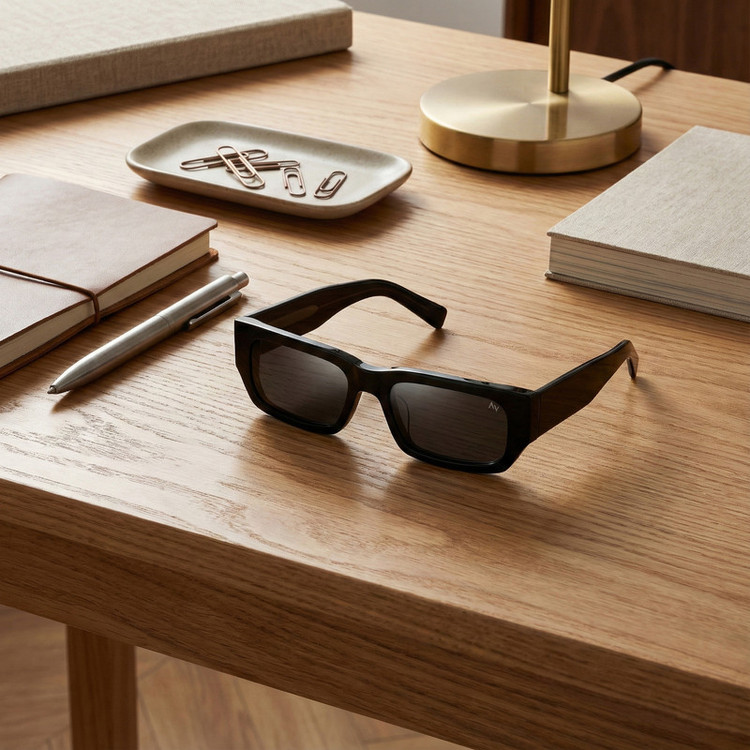 عینک آفتابی مستطیلی آلبرت وگ مدل S32125C1 Acetate Avantgarde Visionary