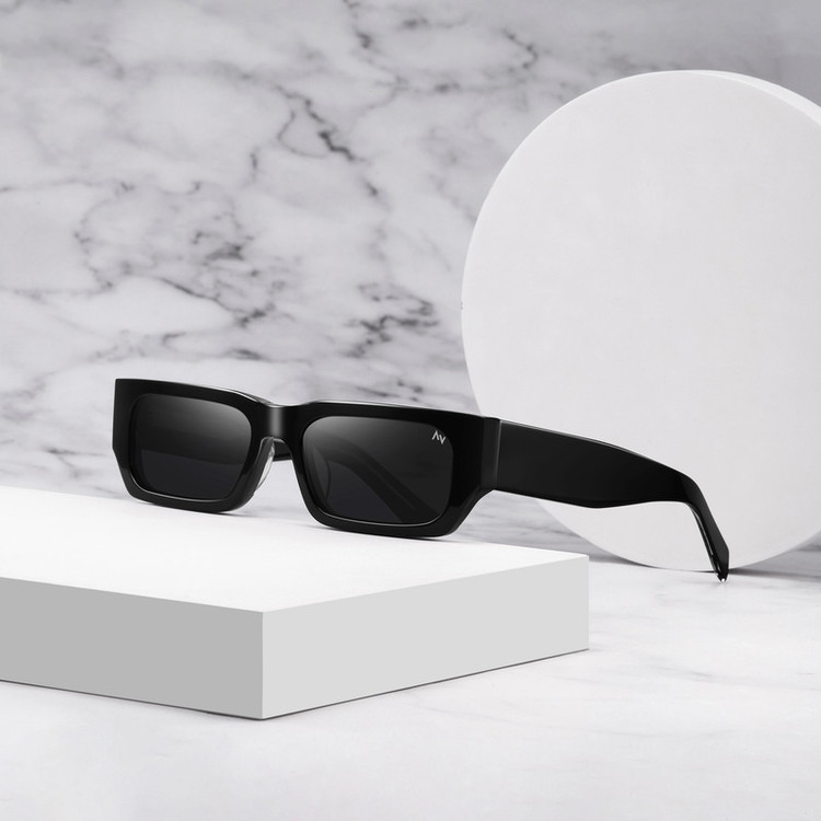 عینک آفتابی مستطیلی آلبرت وگ مدل S32125C1 Acetate Avantgarde Visionary