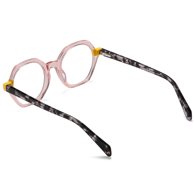 فریم عینک طبی چند ضلعی زنانه مدل PS8825C492-P181 مناسب برای صورت بیضی، قلب، گرد، لوزی، مثلث، مربع، مستطیل