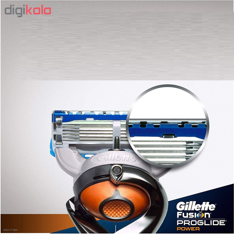 تیغ یدک ژیلت مدل Fusion Proglide Power 5 بسته 4 عددی