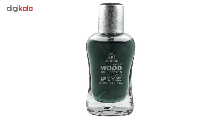 عطر جیبی مردانه ریو کالکشن مدل Rio Wood Black حجم 20ml