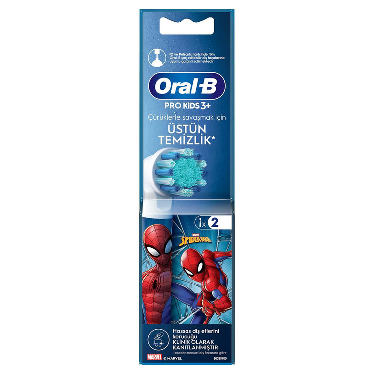 سری یدک مسواک برقی اورال-بی مدل Spider-Man Pro بسته 2 عددی