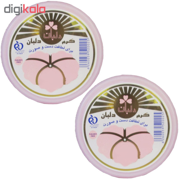 کرم مرطوب کننده دلبان مدل DB02 حجم 90 میلی لیتر مجموعه 2 عددی