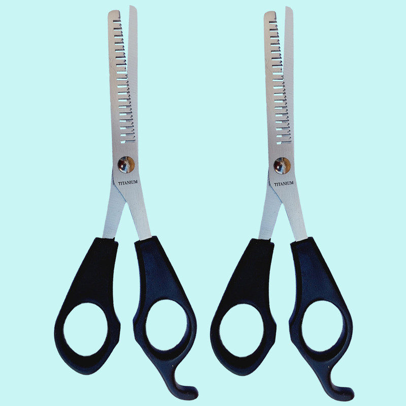 قیچی پیتاژ دکتر مورنینگ مدل TITANIUM مجموعه 2 عددی