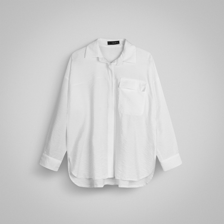 شومیز آستین بلند یقه برگردان زنانه تولیکا مدل 33142
