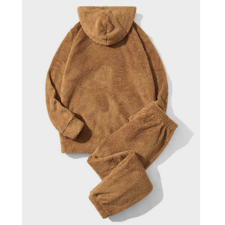 ست هودی و شلوار مردانه مدل تدی طرح G BAG