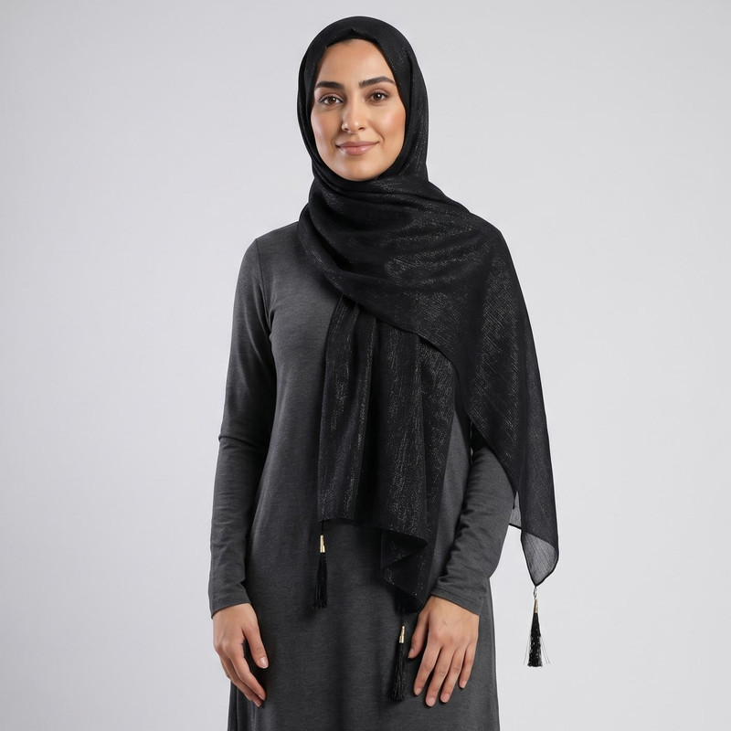 شال زنانه مدل مجلسی تابستانه طرح حریر شاین دار کد ana-2267
