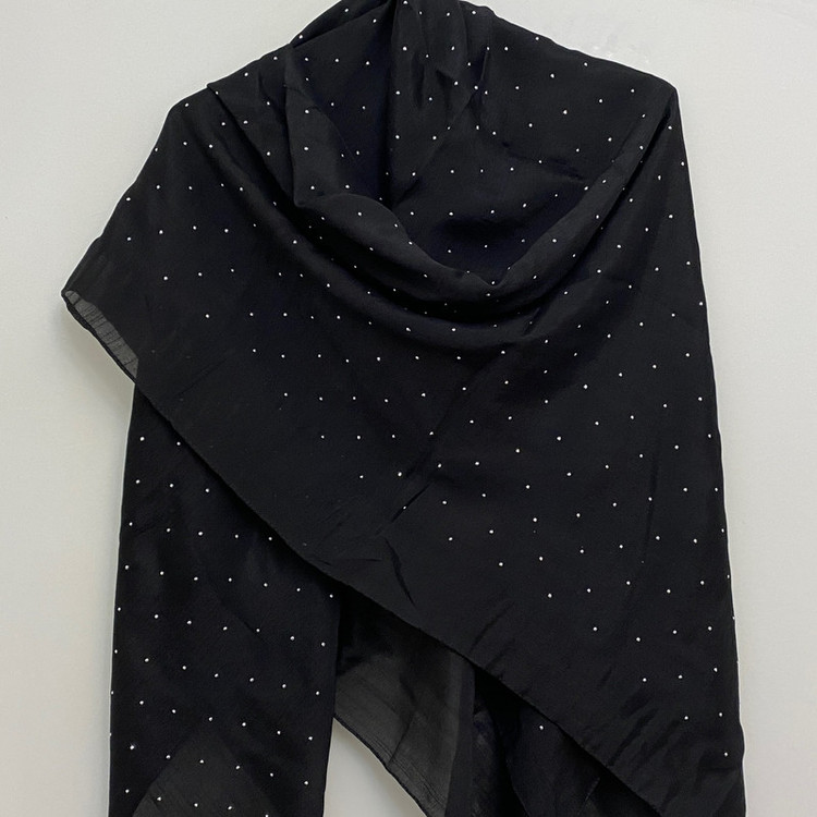 روسری زنانه مدل نخی وال اسلپ نگین دار