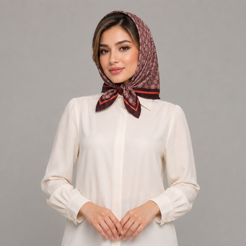 مینی اسکارف زنانه مدل نخی زنجیری