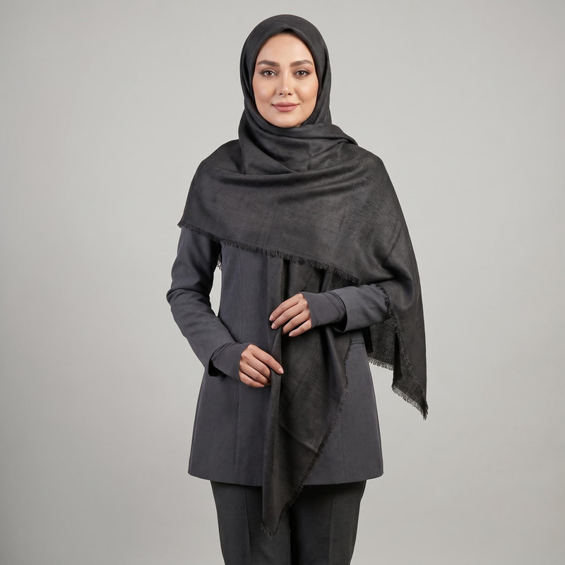 روسری زنانه مدل پتینه حاشیه ساده