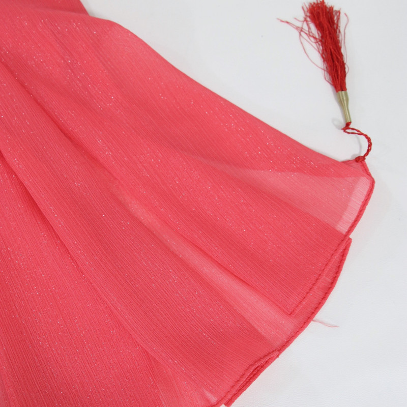 شال زنانه مدل حریر کریشه ساده کد ana-2269