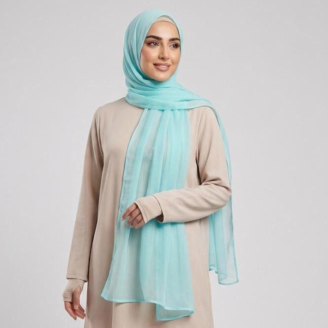 شال زنانه مدل توری ساده دور نوار دوزی کد ۳۳