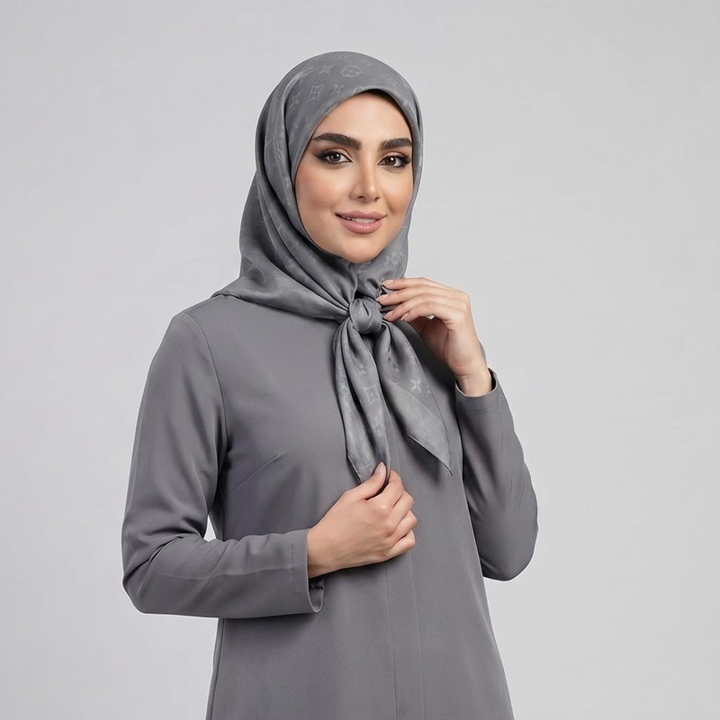 مینی اسکارف زنانه مدل ساده موهر پاییزی کد  2