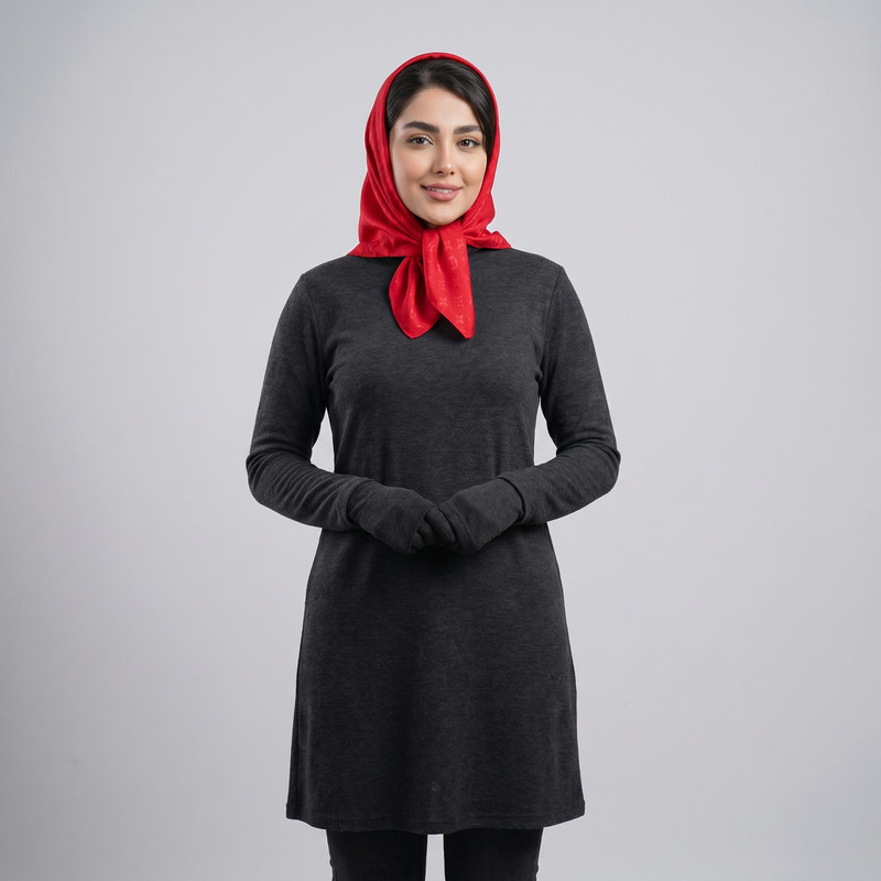 مینی اسکارف زنانه مدل ساده موهر پاییزی زمستانی کد 7