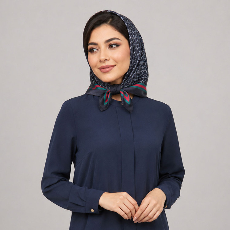 روسری نخ زنانه مدل نخی قواره کوچک با طول و عرض 70x70 سانتیمتر