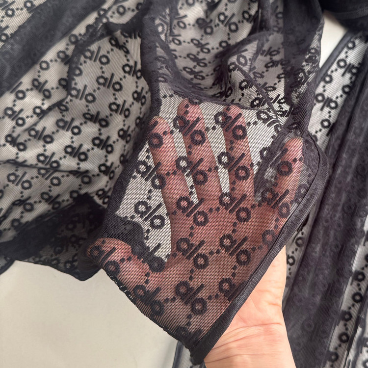 شال زنانه مدل توری طرح نوار دوزی تابستانی بهاره
