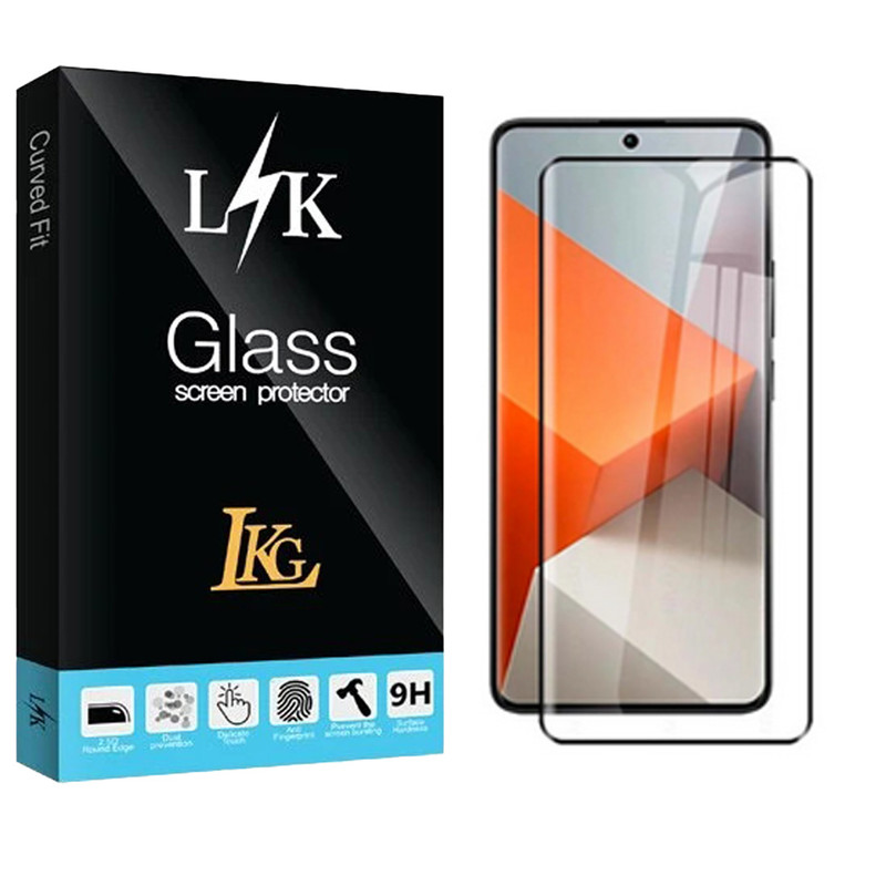 محافظ صفحه نمایش ال کا جی مدل فول چسب مناسب برای گوشی موبایل شیائومی Redmi Note 13 Pro Plus 5G