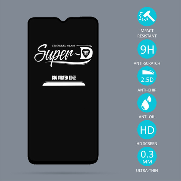 محافظ صفحه نمایش مدل Super D مناسب برای گوشی موبایل شیائومی Redmi Note 8 Pro
