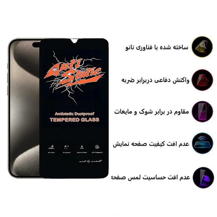محافظ صفحه نمایش ال کا جی مدل Antistatic مناسب برای گوشی موبایل شیائومی Redmi 15