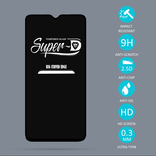 محافظ صفحه نمایش مدل Super D مناسب برای گوشی موبایل شیائومی Redmi Note 8