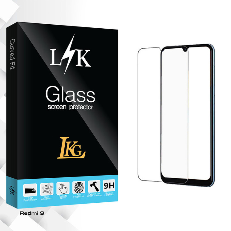 محافظ صفحه نمایش شیشه ای ال کا جی مدل LK Glass مناسب برای گوشی موبایل شیائومی Redmi 9