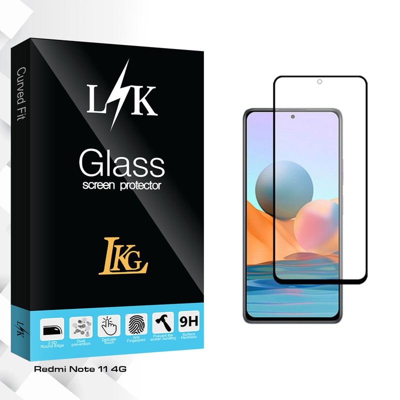 محافظ صفحه نمایش شیشه ای ال کا جی مدل LK Pro مناسب برای گوشی موبایل شیائومی Redmi Note 11 4G