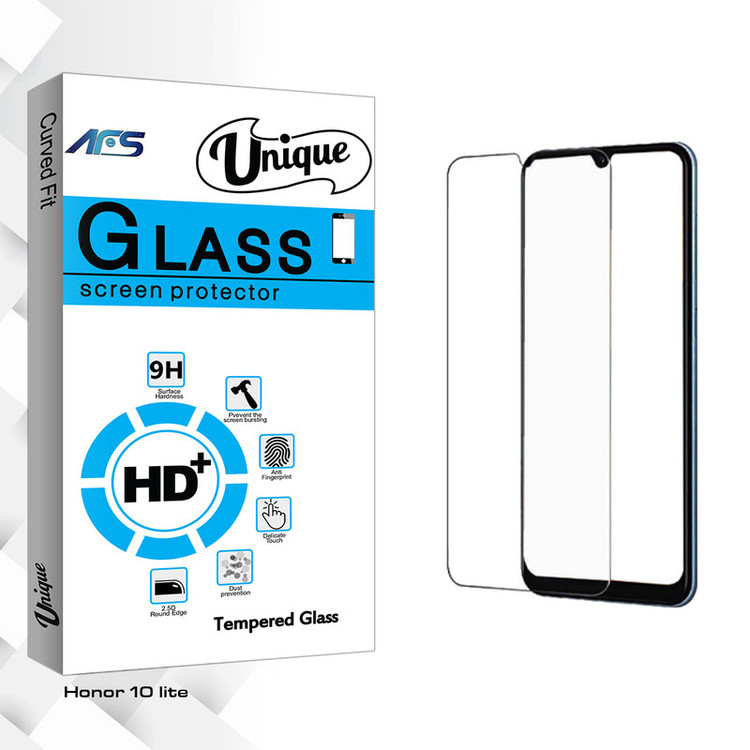 محافظ صفحه نمایش شیشه ای ای اف اس مدل Unique Glass مناسب برای گوشی موبایل هوآوی Honor 10 lite