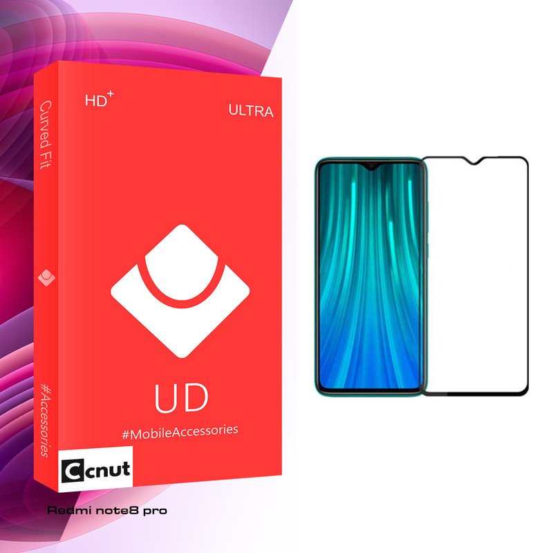 محافظ صفحه نمایش کوکونات مدل UD Glass مناسب برای گوشی موبایل Redmi note8 pro