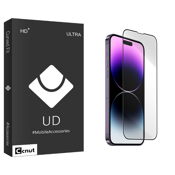 محافظ صفحه نمایش شیشه ای کوکونات مدل UDB مناسب برای گوشی موبایل اپل iPhone 14 pro max